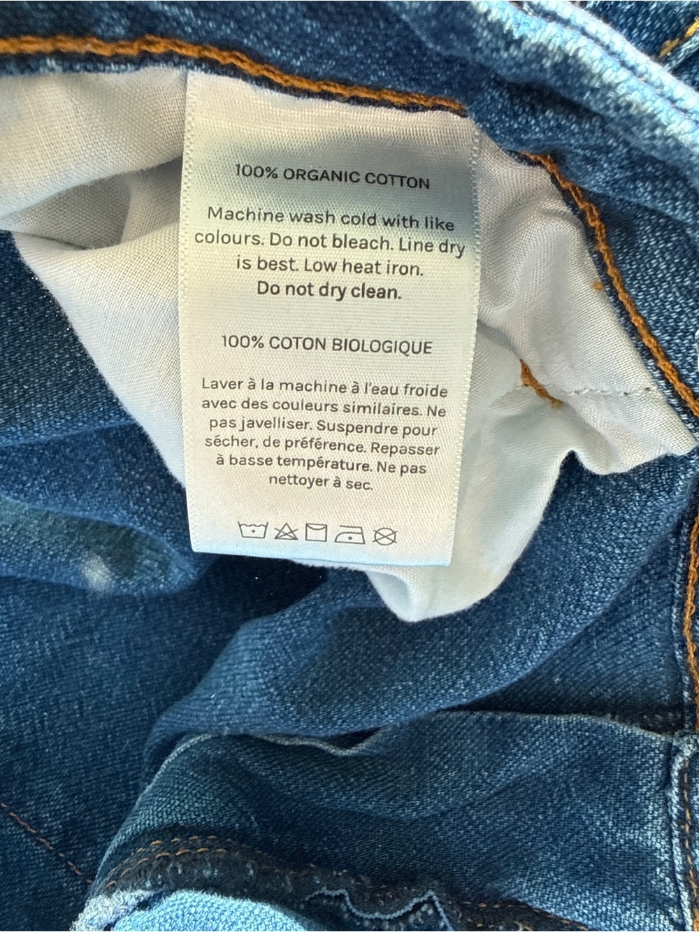 Outland Denim Utility Cargo Barrel Jeans Organic Cotton Blue - Picture 4 of 6